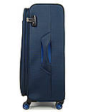 Валіза велика L тканина синя 79х47х30(+5)см/99л/3.5кг/Airtex 825, фото 4