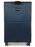 Валіза велика L тканина синя 79х47х30(+5)см/99л/3.5кг/Airtex 825, фото 3