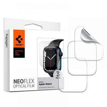 Захисна плівка Spigen для Apple Watch Series 7 (45 mm) Neo Flex, 3 шт (AFL04049)