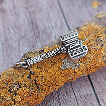 Молот Тора з Тризубом Мьёльнир MIJOLLNIR Підвіска Амулет Тризуб, фото 3