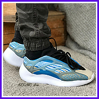 Кроссовки мужские и женские Adidas Yeezy boost 700 v3 blue / Адидас Изи буст 700 в3 голубые