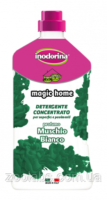 Концентрований засіб для миття та прання з ароматом мускусу | Inodorina Magic Home Muschio Bianco 1 л