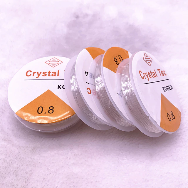 Силіконова Нитка Еластична гумка Жилка Прозора 0,8 мм