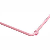 Карниз угловой для ванной комнаты Розовый (88*173 см)