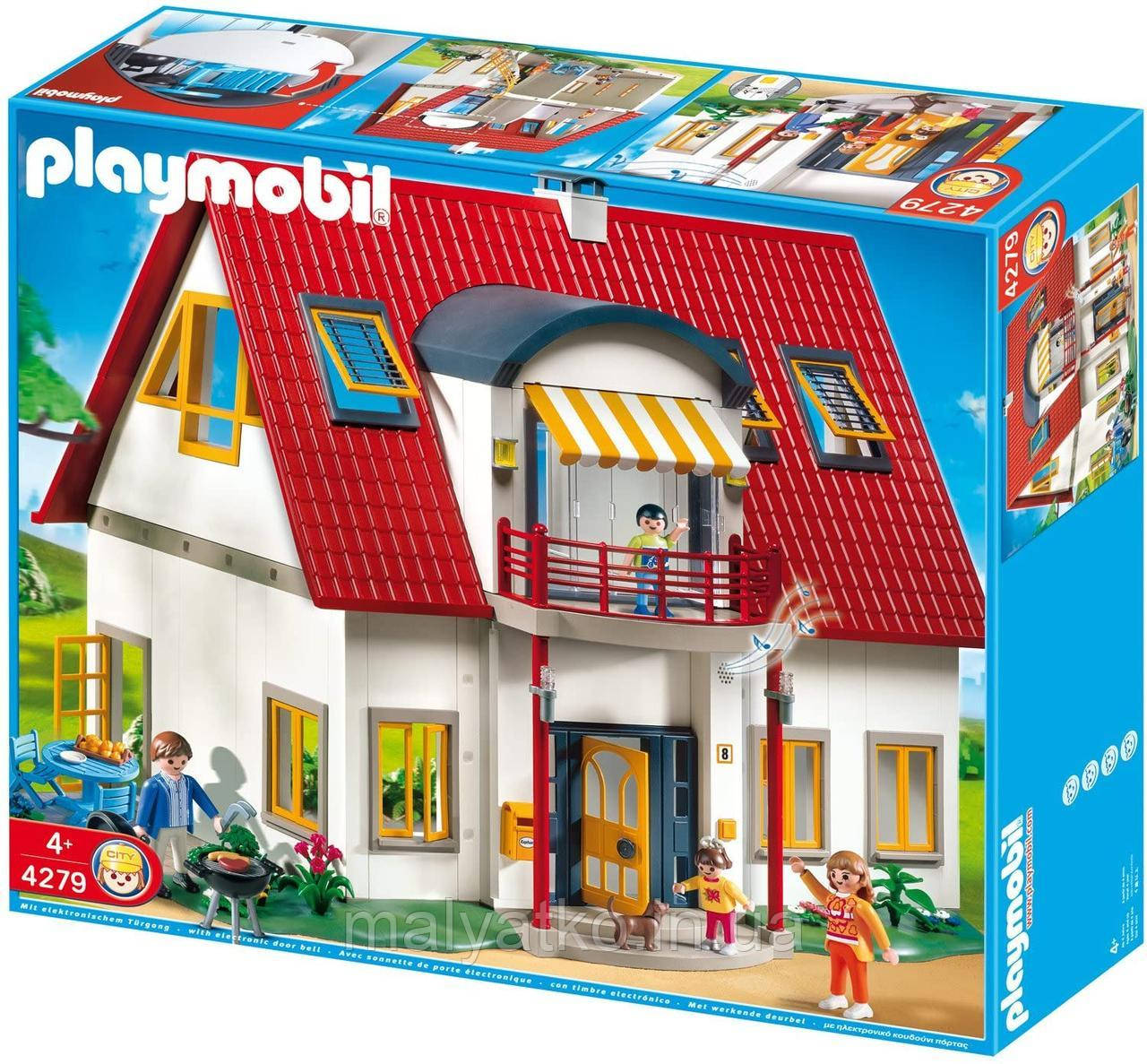 Конструктор Playmobil Плеймобил 4279 Величезний заміський будинок. Звук, світло Suburban House