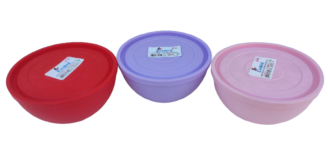 Миска з кришкою №1 850 мл ZP-610 Ø 14.5 см h=7.5 см (ZAMBAK plastik)