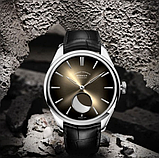 Модний класичний годинник borman з японським механізмом і автопідзаводом зі шкіряним ремінцем, фото 5