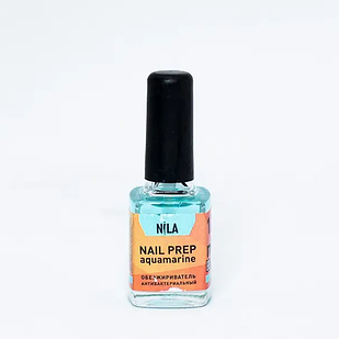 Знежирювач з антибактеріальним ефектом Nail Prep Nila аквамарин 10мл.