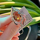 Гарнітур Мольберт зі срібла з золотими напайками і султанітом, фото 2