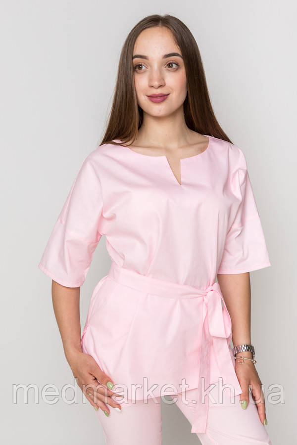 Костюм медичний Ріо з джогерами. ELIT COTTON. Королівський рожевий