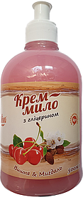 Мило рідке крем 500г вишня мигдаль Viva