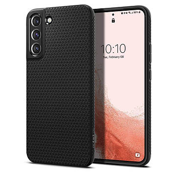 Чохол Spigen для Samsung Galaxy S22 — Liquid Air, Black (ACS03987)