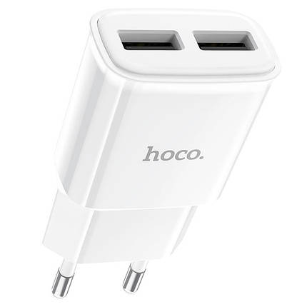 СЗП HOCO C88A (2USB/2.4A) білий, фото 1