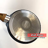 Сковорода млинна діаметром 22 см з кованого алюмінію з мармуровим антипригарним покриттям Benson, фото 5