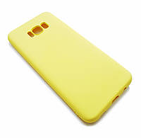 Силиконовый чехол soft touch с микрофиброй для Samsung Galaxy S8 Plus желтий