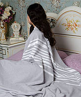 Покривало Легке Махрове Пештемаль Maison Dor BABETTE сірий колір