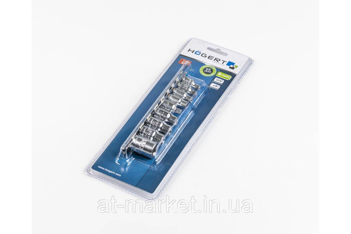 Набор торцевых головок Torx 1/4", 3/8", 9 шт. HT1A884 - фото 3 - id-p1650049933