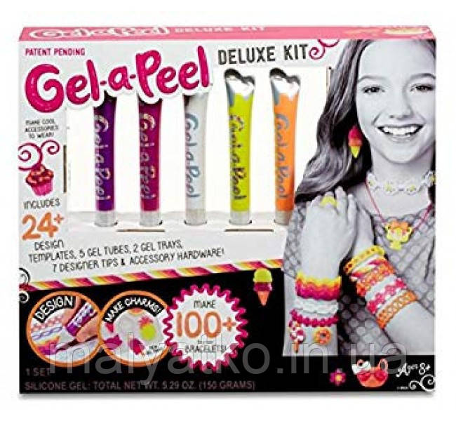 Диво-Гель для створення дитячих силіконових прикрас Deluxe Gel Kit-a-Peel