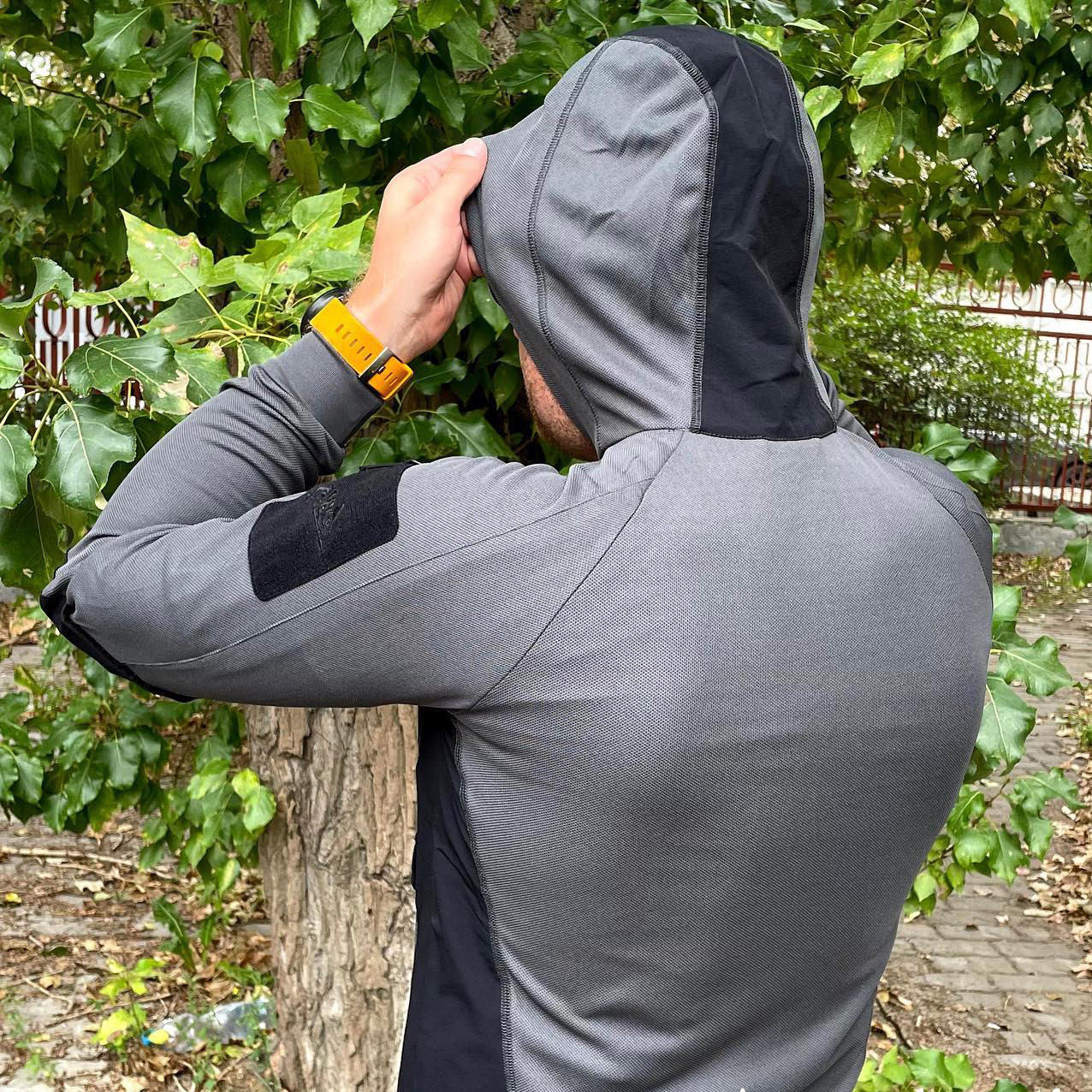 Helikon-Tex Men's Range Hoodie - Tactical Shooting Hoodie In Shadow Gray/Black