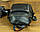 Рюкзак-сумка жіночий з натуральної шкіри чорного кольору, фото 5
