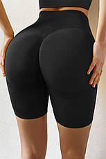 Велосипедки з ефектом пуш-ап L, Чорні, фото 4