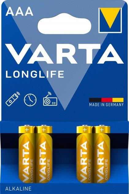 Батарейка Varta Longlife AAA BLI 4 Alkaline