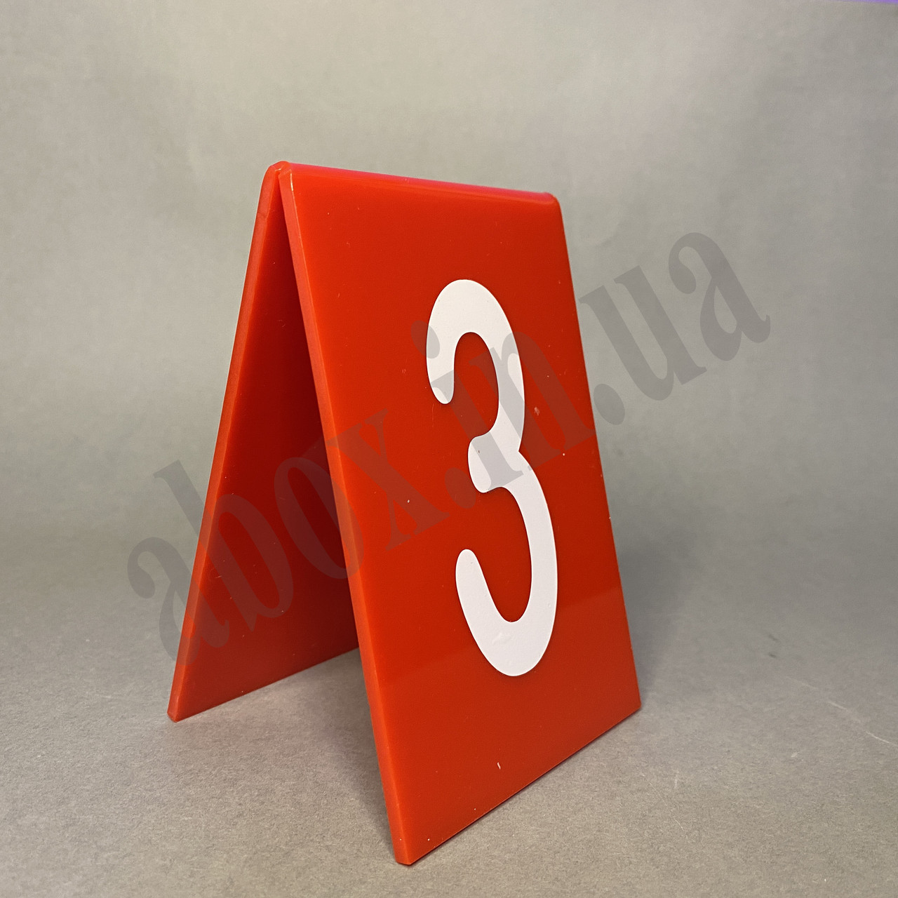 Нумерація столів Червона 120х80