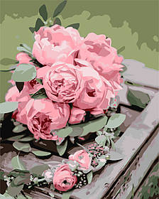 Картина по номерах Букет півоній LW 3219 40*50 см
