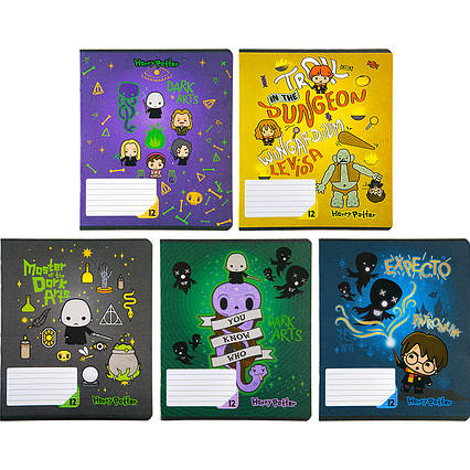 Зошит 12 арк., лін., гібр. лак + УФ лак, HP, фото 1