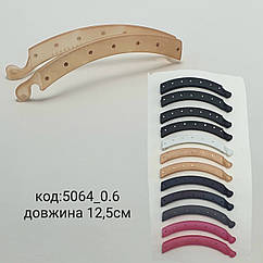 Шпилька банан гуртом 12.5 см каучук/стразі 12 шт./пач.