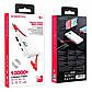 Повербанк  Borofone 10000mAh з вбудованими кабелями BJ2 White, фото 6