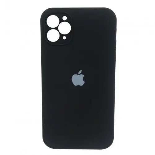 Силіконовый чохол з закритою камерою для iPhone 12 Pro Black, фото 1