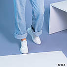 Літні білі шкіряні жіночі кросівки  41 р-р, фото 3