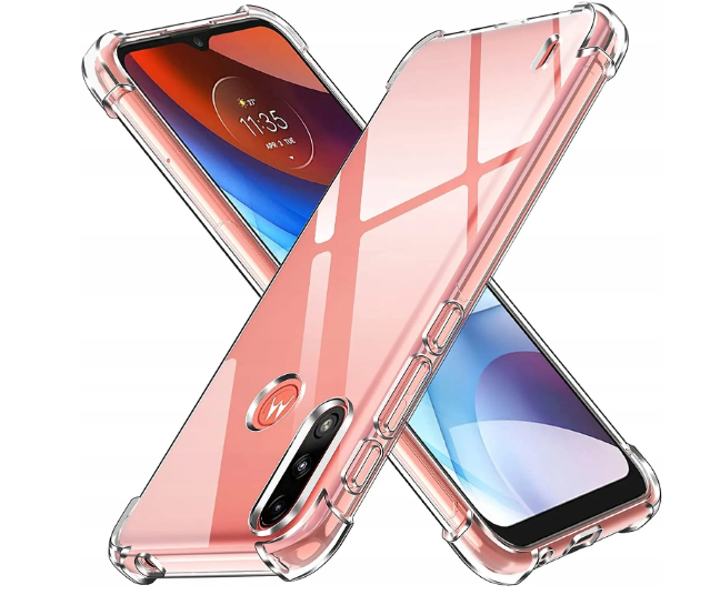 Чохол WXD Силікон протиударний для Motorola E7i / прозорий