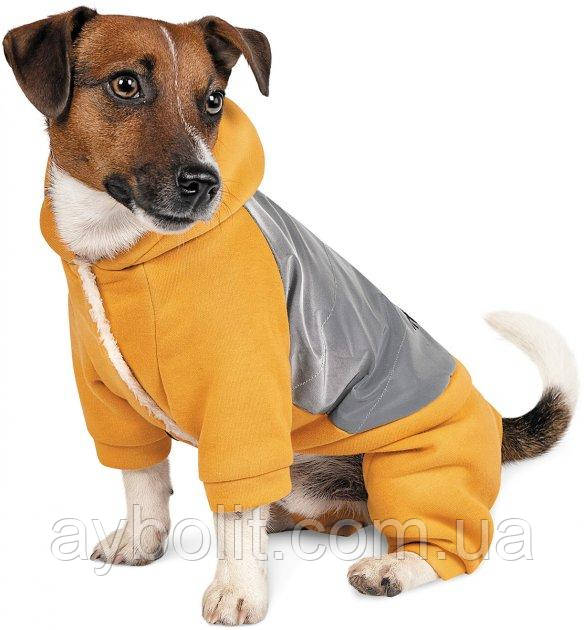 Костюм для собак Pet Fashion LEAF XXS Оранжевый с серым, фото 1