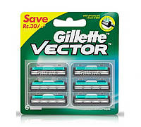 Змінні касети Джилетт Вектор (Слалом) Gillette Vector 6 шт.