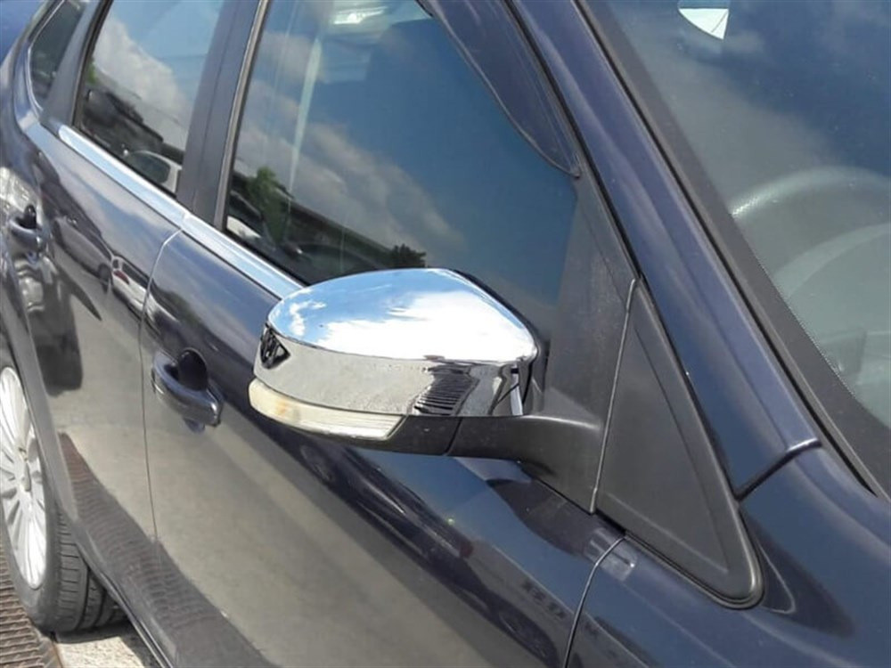 Накладки на дзеркала (2 шт, пласт.) для Ford Focus II 2008-2011 рр від VLF комп., фото 1