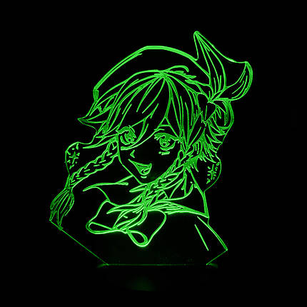 Акриловий світильник-нічник Венті 2 зелений tty-n001683, фото 2