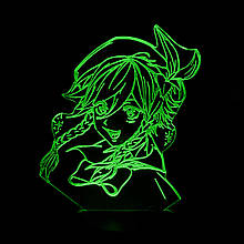 Акриловий світильник-нічник Венті 2 зелений tty-n001683