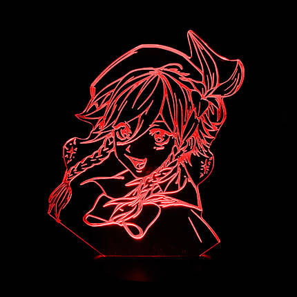 Акриловий світильник-нічник Венті 2 червоний tty-n001684, фото 2