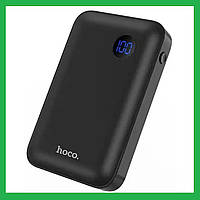 Зовнішній акумулятор POWER BANK HOCO J44 з USB 3A і Type-C 18W з швидкою зарядкою (QC) 3.0. 10000 mAh чорний