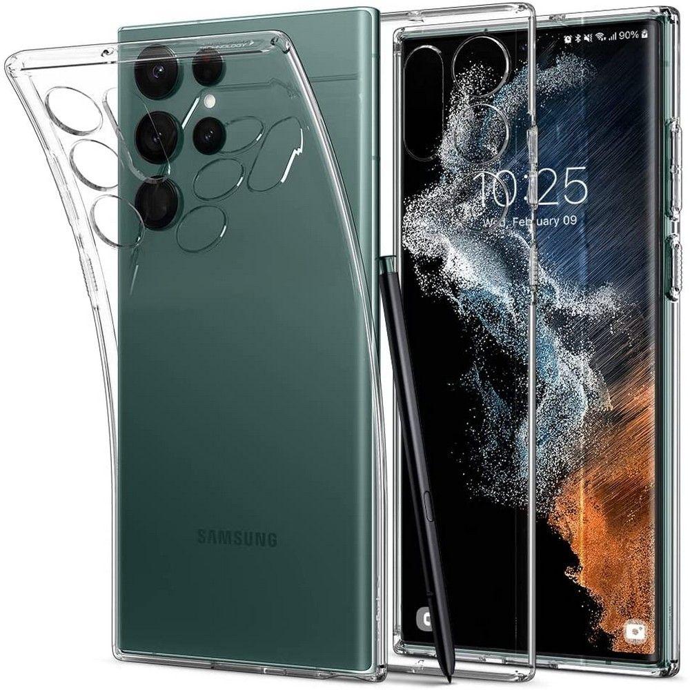 Чохол Spigen для Samsung Galaxy S22 Ultra - Liquid Crystal, Crystal Clear (ACS03912)