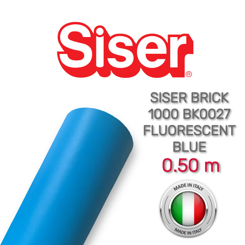 Siser Brick 1000 BK0027 Fluorescent Blue High Thickness (Плівка флуоресцентна для термопереноса синя)