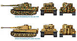 Збірна модель (1:72) Танк Pz. Kpfw. VI TIGER I Ausf. E (Дві моделі в наборі), фото 3
