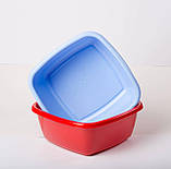 Таз квадратний 6 літрів Гемопласт, фото 3