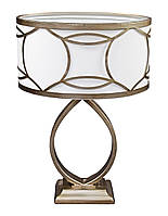 Декоративная настольная лампа абажуром из хлопка 28х41 см