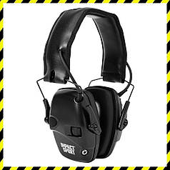 Активні Навушники для стрільби, полювання, військових Howard Leight Impact Sport Чорні, США