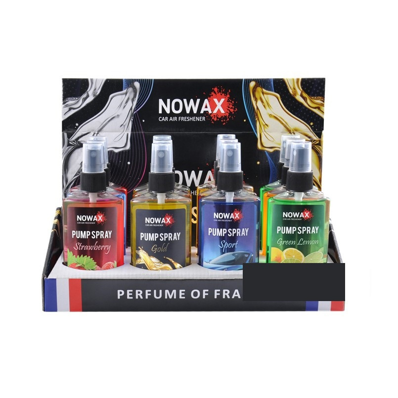 Автомобільний ароматизатор повітря Nowax PUMP SPRAY 75ml mix№3 (12шт.), фото 1
