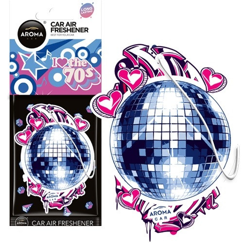Ароматизатор Aroma Car Cellulose BACK TO 90' & 70' - Disco Ball(24шт.)