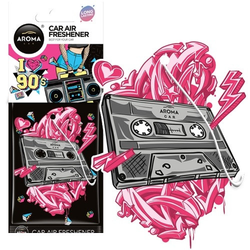 Ароматизатор Aroma Car Cellulose BACK TO 90' & 70' — Tape (24 шт.), фото 1